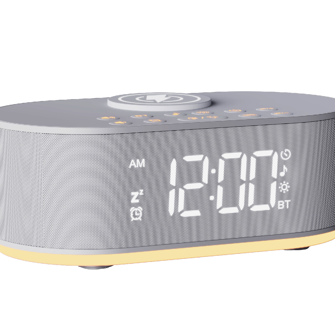 B03 Fabric White Noise Wireless-Charging Alarm Clock