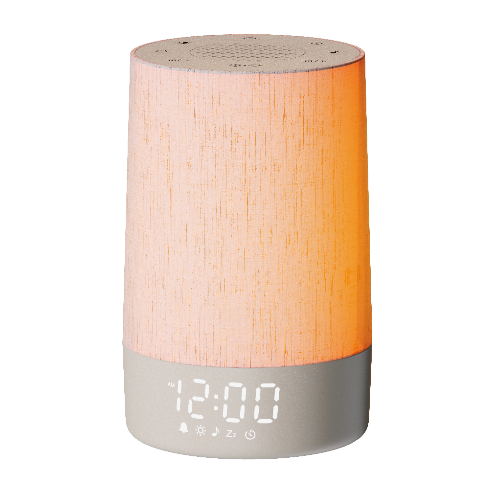 RY-03 Fabric White Noise Alarm Clock with Adjustable Night Light