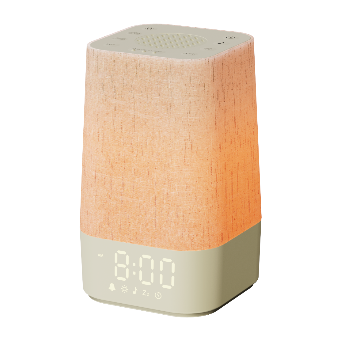 SM-02 White Noise Alarm Clock with Adjustable Night Light