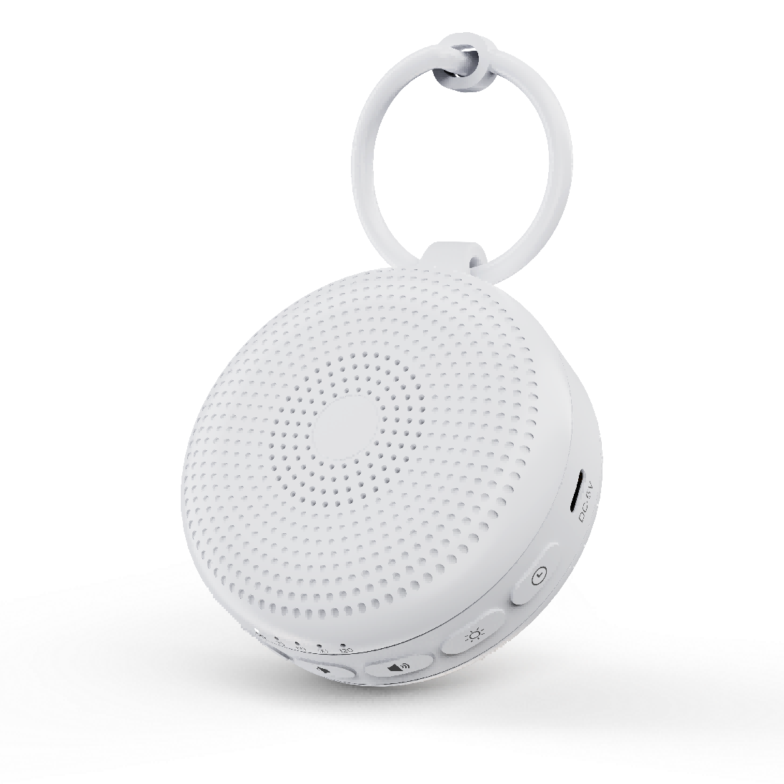 SM-05 Round White Noise Alarm with Color Night Light